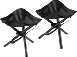 2PCS Portable Folding Stool,Travel Outdoor Tripod Seat,Black Folding Chairs for V1366-AZ2-W-02416