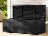 Gardeon Outdoor Storage Box 830L Container Lockable Bench Tool Shed All Black OSB-S830-ABK