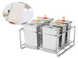 Stainless Steel Molds Ice Cream Industrial Home Kitchen DIY Ice Pop Mould Maker Tool V1294-YM0727-JY06255-03