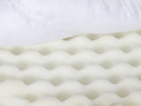 Pawz XL Size Orthopedic Dog Bed with Sherpa Plush Removable Cover in White PT1275-XL-WH