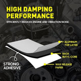 10mm Sound Deadener Insulation Heat Proof Noise Proofing Foam Car Auto Shield AU V201-W12783296