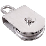 M100 Single Pulley Roller 304 Stainless Steel Heavy Duty Swivel Lifting Rope Block, 1000kg Load V1237-ZY-522-0076