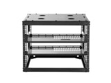 10U Open Frame Network Rack, 585 mm Depth, Wall Mounted or Floor Standing Server Rack, Heavy Duty 4 V952-KFSJJHS10UW2AL07C001V0