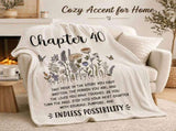 50' x 60' Chapter 40 Turning 40 Throw Blanket, 40th Birthday Gifts for Women Mom Sister Friend, 1986 V1192-AZ-W-26281
