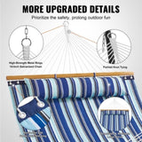 Double Quilted Fabric, 12 FT Double with Hardwood Spreader Bars, 2 Person Quilted V952-HFDCBDZJYZXT653QMV0