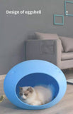 YES4PETS Medium Cave Cat Kitten Box Igloo Cat Bed House Dog Puppy House-Blue V278-BP228-CAT-NEST-BLUE