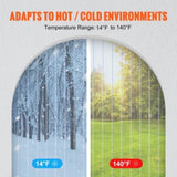 Strip Curtain, 4572 cm Length x 20 cm Width x 2 mm Thickness, Clear Ribbed PVC Curtain Strip Door V952-JPVC150X81PCS0RHMV0
