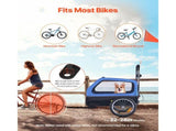 Dog Bike Trailer, Supports up to 40 kg, 2-in-1 Pet Stroller Cart Bicycle Carrier for Small & Large V952-TCTCLYSCWZXCV6PKI001V0