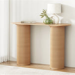 Artiss Console Table Oval 115CM Pine Blake FUR-U-CST-02-WD