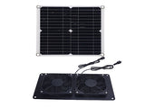 12W 18V Solar Powered Dual Exhaust Fan Kit 43.4Cfm Solar Panel Fan for Chicken Coops Greenhouses V1294-YM0901-3114250034511