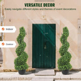 Artificial Topiaries Boxwood Trees, 7.6cm Tall Faux Topiary Plant Outdoor, All-year Green V952-HYMRGXJS36YCLY992V0