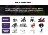 EQUIPMED Motorised Bath Lift Chair, Electric Battery Operated Reclining Seat, Bathing for Elderly & V219-HCHSHWEQ6PBA