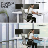 FORTIA 145W x 60D x 85D Dual-Motor 80kg Load Adjustable Sit-Stand Up R-Hand Sided Corner Desk V219-ADKCORFOR2WB