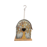 Galv & Rust Hanging Tree Birdhouse 42cm V637-71472BRD