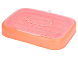 24 Eggs Containers ABS Egg Tray Storage Box Refrigerator Organizer Bins with Breathable VentsOrange V1294-YM0715-3113210304211