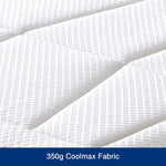 King Mattress in Coolmax Memory Foam 6 Zone Pocket Coil Soft Firmness V43-MAT-FUL-K