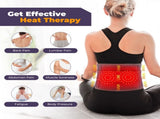 Heated Waist Belt with Vibration Massage Infrared Heat Therapy, 3 Temp Levels, Rechargeable & V1232-HGDRHYD001