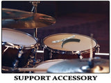 Stainless Steel Snare Drum Leg Rest Silver for Practical and Stylish Support V1192-AZ-W-27199