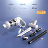 Cordless Handheld Vacuum Cleaner set - USB Rechargeable Portable Car Vacuum with Detachable Nozzle, V888-ELOSUNG53074