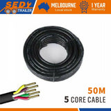 Trailer Cable 50M X 5 Core Wire Cable Automotive Boat Caravan Truck Coil V90 PVC V465-97309_50M