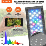 VEVOR Aquarium Light 26W Full Spectrum Aquarium LED Lights for 36"-42" Fish Tank V952-SSSSZXD3642YE3XKLV3