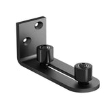 Sliding Barn Door Floor Guide Wall Mount Adjustable Ball Bearing Guide, Black, 120 x 50 x 60mm V1237-ZY-528-209