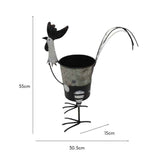 Black White Polka Dot Chook Planter 35cm V637-40490CHK