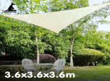 Wallaroo Waterproof 160GSM Outdoor Sun Shade Sail Canopy 3.6m Triangle WPSS-36-TRI