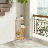 3-Tier Brown Bamboo Plant Stand Bonsai Holder V767-ZJJ443-BW-V1