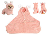 LGCASL 2026 New Puppy Bathrobe with Hood, Bathrobe Absorbent Towel for Smalls Fast Drying V1189-LWWAL-20260325-02731