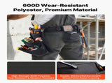 Tool Belt, 18 Pockets Professional Tool Pouch for Men, Heavy Duty Adjustable Utility Belt Detachable V952-GJYDKXZYKSYBRCQ0J001V0