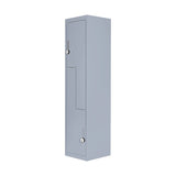 Grey Two-Door L-shaped Office Gym Shed Storage Lockers V63-835141