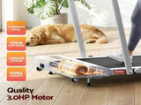 Everfit Treadmill Electric Walking Pad Incline Under Desk 380mm White TMILL-380H-INC-WH
