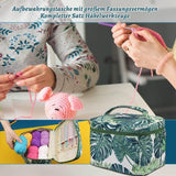 87-piece Crochet Hook Set for Beginners with Yarn and Knitting Accessories, Includes Crochet Bag, V1188-MS-325-1071