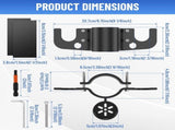 Towing Chain Organizer with Strong Aluminum Build All in One Tidy Storage Trailer Safety Chain V1366-AZ2-W-15038