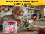 5.12-Inch Apple Slicer - 8 Slices, Ultra-Safe & Heavy-Duty Stainless Steel Extra Large Apple Cutter, V1258-DP02-F-730
