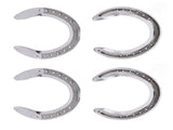 4pcs Horseshoes Aluminum Alloy Light Weight Reliable Practical Horse Riding Accessory for Racecourse V1294-YM0523-3111220079612