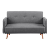 Picasso 2 Seater Fabric Sofa Lounge Couch Dark Grey V315-VOL-PICA-02