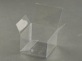 50 Pack of 8x8x10cm Clear PVC Plastic Folding Packaging Small rectangle/square Boxes for Wedding V382-50RECTPVC8X8X10