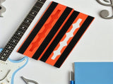 Single Effect Track Board Guitar Pedalboard Orange for Effects Pedals 1Pack V1192-AZ-W-24829