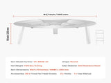 Fire Pit Heat Deflector for Solo Stove Yukon, 685.8 mm Bonfire Round for Wood Pit, 304 V952-HKGRZYX27YC0I1KFL001V0