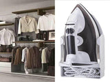 Iron Holder Wall Mounted Heat Resistant Widened Electric Iron Organizer with Hooks for Closet Hotel V1294-YM0703-3115230006911