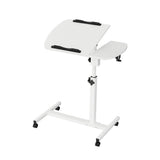 Artiss Laptop Desk Table Fan Cooling White 60CM LA-DESK-LEO-L1-WH