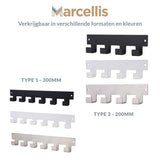 Marcellis - 1x Industrial towel hook - towel holder - hanging hook - 6 hooks - stainless steel V1189-WXFBOL-98-4