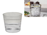 Transparent Trash Can Multipurpose Stylish Simple Round Shape Large Capacity Waste Basket for V1294-YM0901-3117240055711