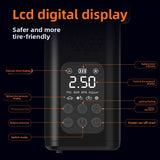 Black 4-in-1 Car Vacuum Cleaner and Tyre Inflator Portable Cordless Air Pump with LED Light and V888-ELOSUNG40840
