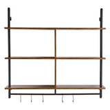 VEVOR Industrial Pipe Shelf 3 Tier 41.5x9.84in Wall-Mount for Kitchen Bedroom V952-JSGZWJYGHMBHZ7W6FV0
