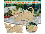 Flower Pot Cat Shape Garden Decoration - F V1263-JX-942