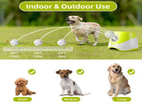 Automatic Dog Tennis Ball Launcher for Indoor & Outdoor Play, Adjustable 3-Speed Thrower with 3 V1341-ZY-L4DW5Y2W-GREEN
