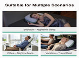 Tencel Side Sleeper Pillow for Neck and Shoulder Pain, Curved Crescent Design with Adjustable V1107-115-77058